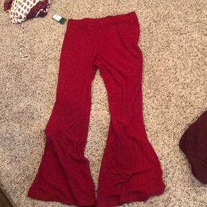 Red boot cut Stretchy pants NEW
